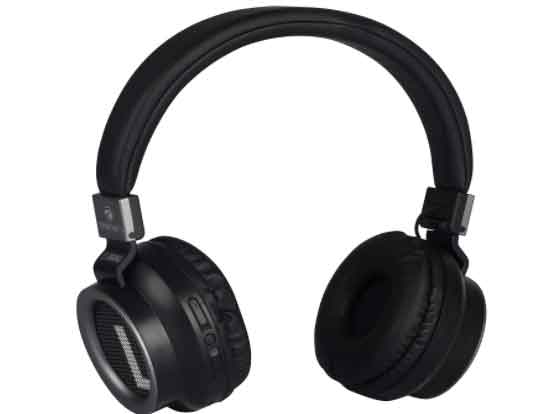 black foldable headset from Zebronics
