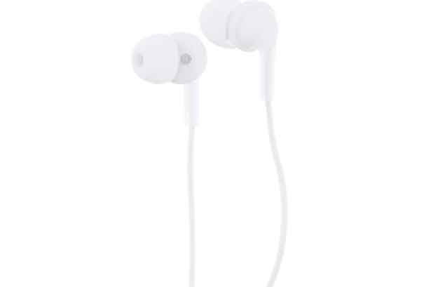 Amazon classic white wired headphone