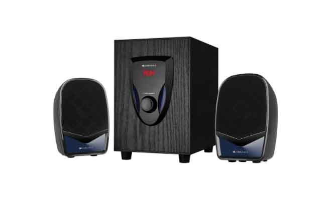 under 2000 Zebronics 2.1 Bluetooth speaker specifications