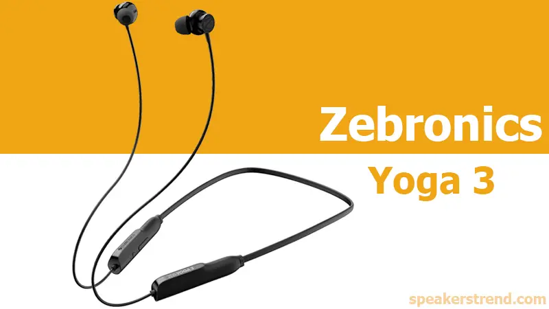 zebronics zeb yoga 3 wireless bluetooth neckband earphone
